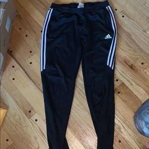 Black and white Adidas men’s sweatpants